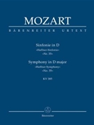 Symphony Nr. 35 D major K. 385 "Haffner Symphony" by Mozart Wolfgang Amadeus for 2Fl/2Ob/2c