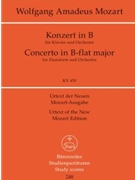 Piano Concerto B-flat major K. 450 -Concerto for Piano and Orchestra- by Mozart Wolfgang Amadeus for Piano-Solo