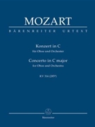 Oboe Concerto In C Major Kv314(285d) by Mozart Wolfgang Amadeus for Mini Score