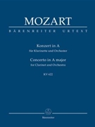 Clarinet Concerto by Mozart Wolfgang Amadeus for Mini Score