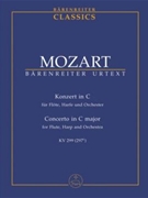 Konzert fur Flote Harfe und Orchester C-Dur KV 299 (297c) by Mozart Wolfgang Amadeus for Fl-Solo/ha