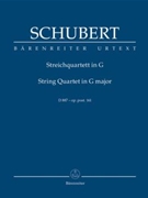 String Quartet G major op. post. 161 D 887 by Schubert Franz for 2V/Va/Vc
