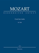 Così fan tutte ossia La scuola degli amanti KV 588 -Dramma giocoso in two acts- by Mozart Wolfgang Amadeus for 3SSolo/TSo
