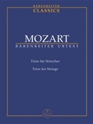 Trios For Strings by Mozart Wolfgang Amadeus for Mini Score