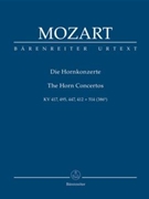 The Horn Concertos K. 417 495 447 412 + 514 (386b) by Mozart Wolfgang Amadeus for Hn-Solo/Or