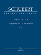 Symphony Nr. 2 B-flat major D 125 by Schubert Franz for 2Fl/2Ob/2c