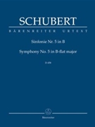 Symphony Nr. 5 B-flat major D 485 by Schubert Franz for Fl/2Ob/2ba