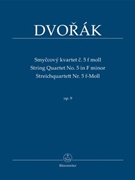 String Quartet Nr. 5 F minor op. 9 by Dvorak Antonin for 2V/Va/Vc