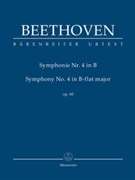 Symphony Nr. 4 B-flat major op. 60 by Beethoven Ludwig van for Fl/2Ob/2cl
