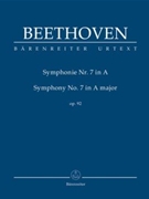Symphony #7 In A Major by Beethoven Ludwig van for Mini Score