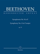Symphony Nr. 8 F major op. 93 by Beethoven Ludwig van for 2Fl/2Ob/2c