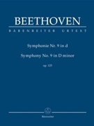 Symphony #9 D minor Opus 125 by Beethoven Ludwig van for Study Score