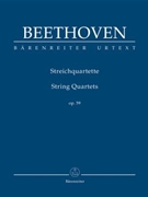 String Quartets Opus 59 by Beethoven Ludwig van for Mini Score