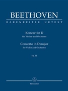 Concerto for Violin and Orchestra D major op. 61 by Beethoven Ludwig van for V-Solo/Fl/