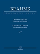 Concerto for Violin and Orchestra D major op. 77 by Brahms Johannes for V-Solo/2Fl