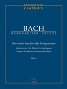 How bright and fair the morning star BWV 1 -Cantata for the Feast of Annunciation Day- by Bach Johann Sebastian for SSolo/ASol