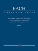 Break with hungry men thy bread BWV 39 -Cantata for the First Sunday after Trinity- by Bach Johann Sebastian for SSolo/ASol