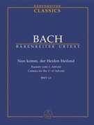 Nun komm der Heiden Heiland BWV 61 -Cantata for the First Sunday of Advent- by Bach Johann Sebastian for SSolo/TSol