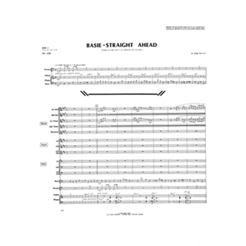 Basie-Straight Ahead (Educational Version - Simplified) (Full Score)