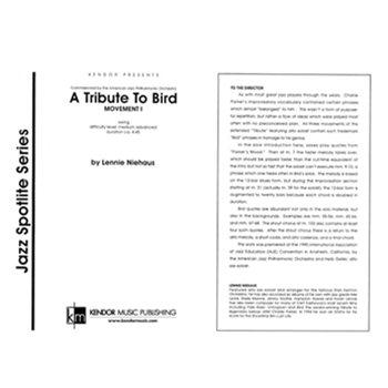 Tribute To Bird, Movement 1 (Full Score)