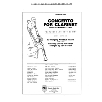 Concerto For Clarinet/Rondo (Mvt. 3, K622) (Full Score) (Mvt. 3, K622)