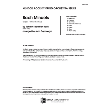 Bach Minuets (Full Score)