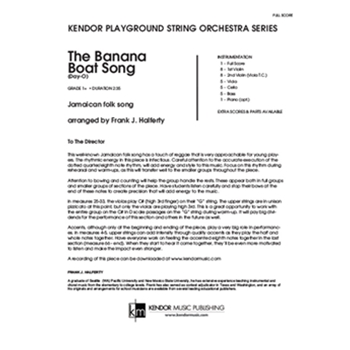 Banana Boat Song, The (Day-O) (Full Score) (Day-O)