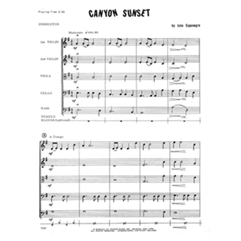 Canyon Sunset (Full Score)