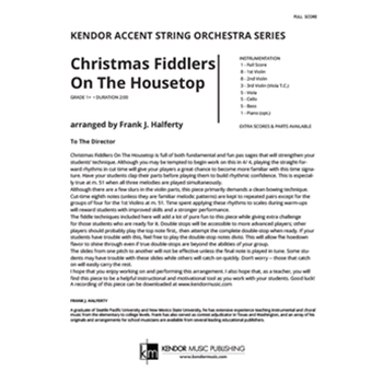 Christmas Fiddlers On The Housetop (Full Score)