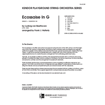 Ecossaise in G by Beethoven Ludwig van - Halferty Frank - for Full Score