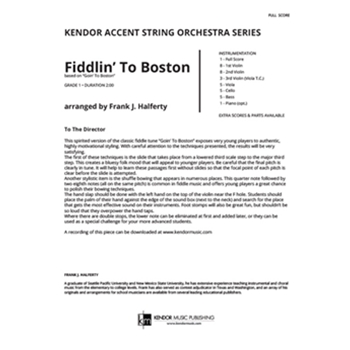 Fiddlin' To Boston (Full Score)
