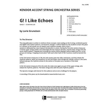 G! I Like Echoes (Full Score)