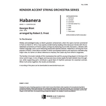 Habanera (from Carmen Suite #2) (Full Score) (from Carmen Suite #2)