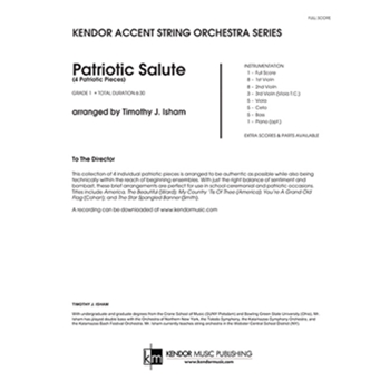 Patriotic Salute (4 Patriotic Pieces) (Full Score) (4 Patriotic Pieces)