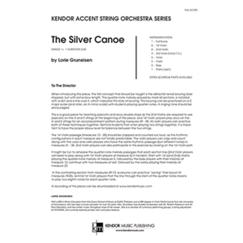 Silver Canoe, The (Full Score)
