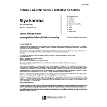 Siyahamba (We Are Marching) (Full Score) (We Are Marching)