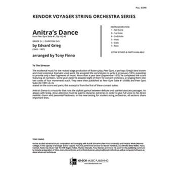 Anitra's Dance (Peer Gynt Suite #1) (Full Score) (Peer Gynt Suite #1)