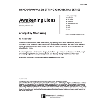 Awakening Lions (traditional Canton music) (Full Score) (traditional Canton music)