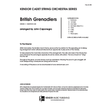 British Grenadiers (Full Score)