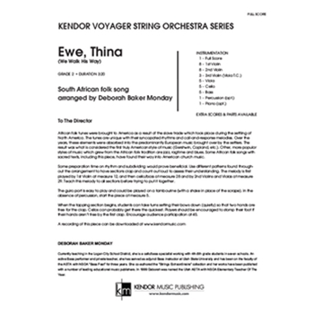 Ewe, Thina (We Walk His Way) (Full Score) (We Walk His Way)