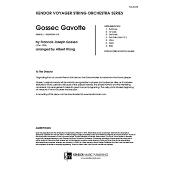 Gossec Gavotte (Full Score)