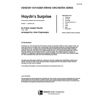 Haydn's Surprise (Theme from Symphony #94, 2nd Mvt.) (Full Score) (Theme from Symphony #94, 2nd Mvt.)