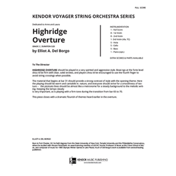 Highridge Overture (Full Score)