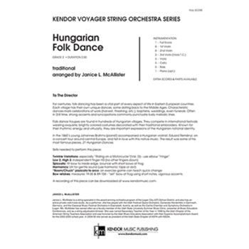 Hungarian Folk Dance (Full Score)