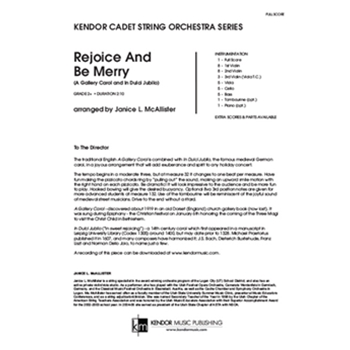 Rejoice And Be Merry (A Gallery Carol and In Dulci Jubilo) (Full Score) (A Gallery Carol and In Dulci Jubilo)