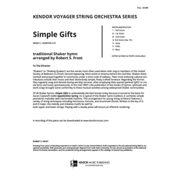 Simple Gifts (Full Score)