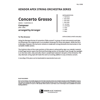 Concerto Grosso (Full Score)