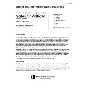 Gates Of Valhalla (A Hero's Destiny) (Full Score) (A Hero's Destiny)