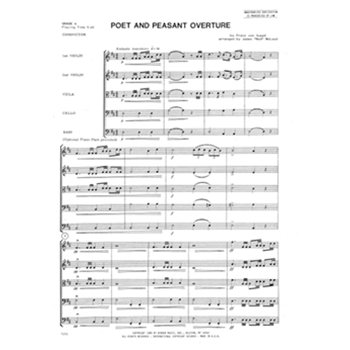 Poet And Peasant Overture (Full Score)