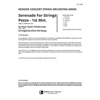 Serenade For Strings/Mvt. 1 Pezzo (Full Score)